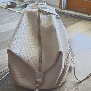 Rebecca Minkoff White Textured Backpack